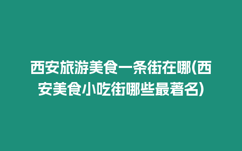 西安旅游美食一條街在哪(西安美食小吃街哪些最著名)