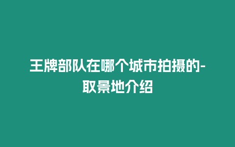 王牌部隊(duì)在哪個(gè)城市拍攝的-取景地介紹