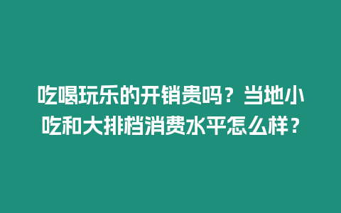 吃喝玩樂的開銷貴嗎？當地小吃和大排檔消費水平怎么樣？