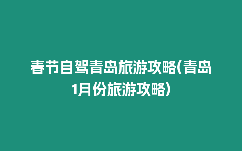 春節自駕青島旅游攻略(青島1月份旅游攻略)