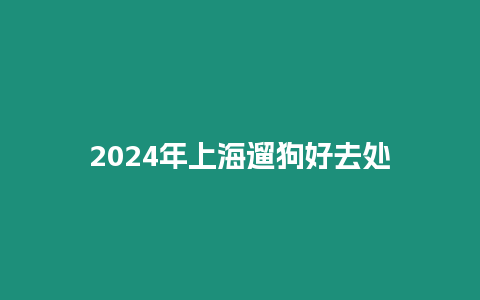 2024年上海遛狗好去處