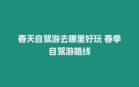 春天自駕游去哪里好玩 春季自駕游路線