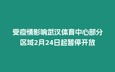 受疫情影響武漢體育中心部分區域2月24日起暫停開放