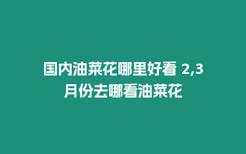 國內油菜花哪里好看 2,3月份去哪看油菜花