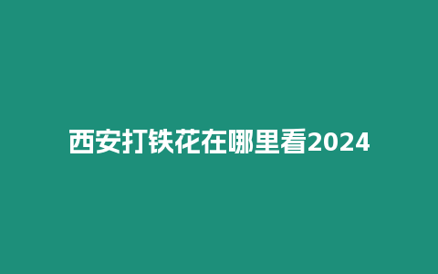 西安打鐵花在哪里看2024