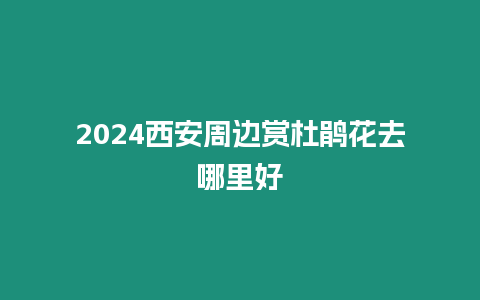 2024西安周邊賞杜鵑花去哪里好