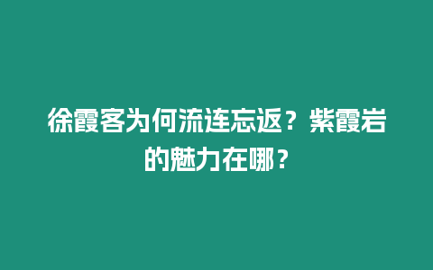 徐霞客為何流連忘返？紫霞巖的魅力在哪？