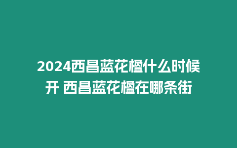 2024西昌藍花楹什么時候開 西昌藍花楹在哪條街