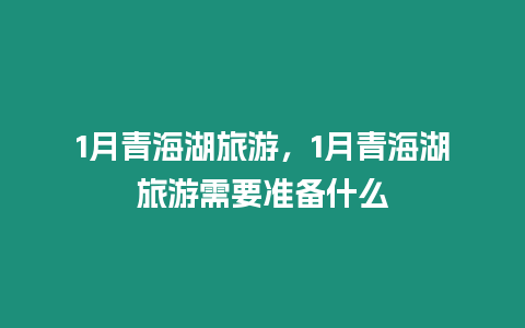 1月青海湖旅游，1月青海湖旅游需要準備什么