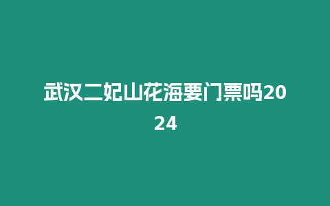 武漢二妃山花海要門票嗎2024