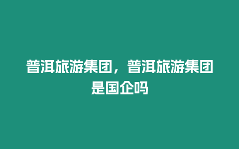 普洱旅游集團，普洱旅游集團是國企嗎