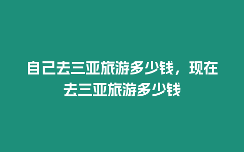 自己去三亞旅游多少錢(qián)，現(xiàn)在去三亞旅游多少錢(qián)