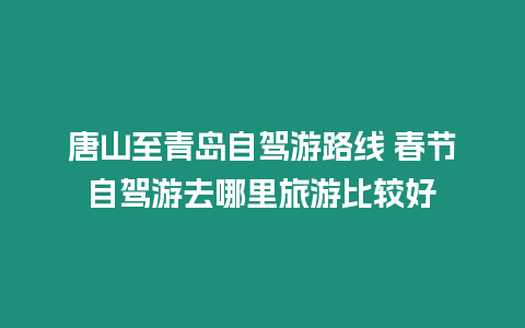 唐山至青島自駕游路線 春節自駕游去哪里旅游比較好