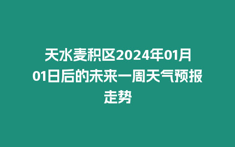 天水麥積區2024年01月01日后的未來一周天氣預報走勢