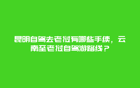 昆明自駕去老撾有哪些手續，云南至老撾自駕游路線？