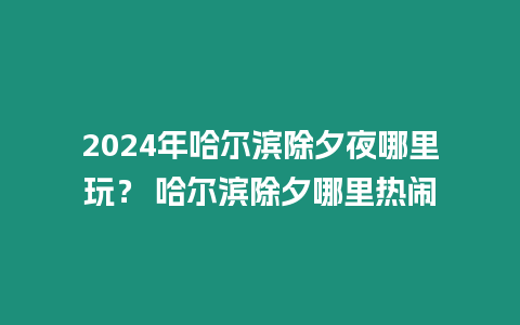 2024年哈爾濱除夕夜哪里玩？ 哈爾濱除夕哪里熱鬧