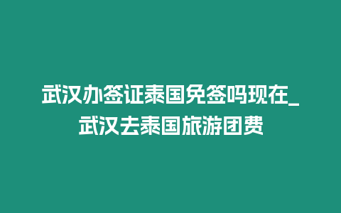 武漢辦簽證泰國免簽嗎現在_武漢去泰國旅游團費