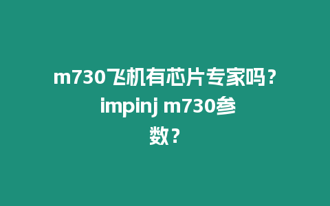 m730飛機(jī)有芯片專家嗎？ impinj m730參數(shù)？