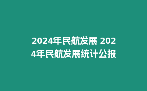 2024年民航發(fā)展 2024年民航發(fā)展統(tǒng)計公報