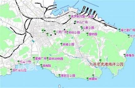 大連老虎灘景點地圖（大連老虎灘景點地圖全圖）