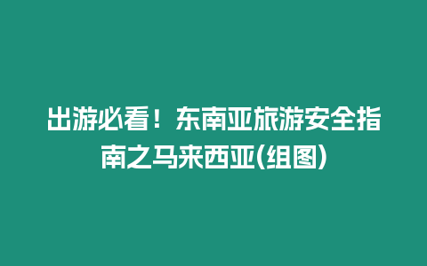 出游必看！東南亞旅游安全指南之馬來西亞(組圖)