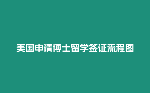 美國申請博士留學簽證流程圖