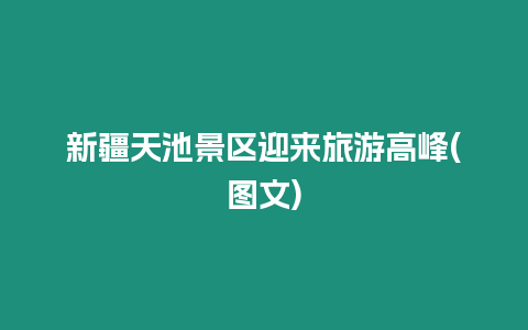 新疆天池景區(qū)迎來(lái)旅游高峰(圖文)