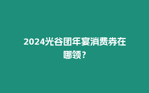 2024光谷團年宴消費券在哪領？