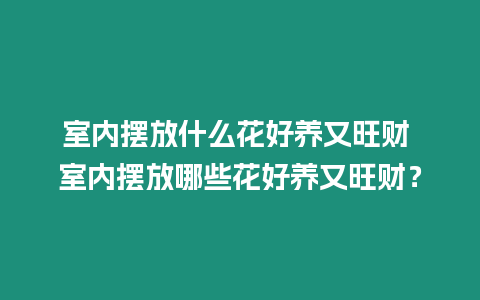 室內擺放什么花好養又旺財 室內擺放哪些花好養又旺財？