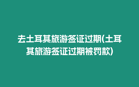 去土耳其旅游簽證過期(土耳其旅游簽證過期被罰款)