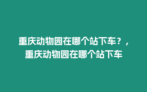 重慶動(dòng)物園在哪個(gè)站下車(chē)？，重慶動(dòng)物園在哪個(gè)站下車(chē)