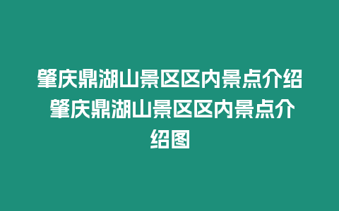 肇慶鼎湖山景區(qū)區(qū)內(nèi)景點(diǎn)介紹 肇慶鼎湖山景區(qū)區(qū)內(nèi)景點(diǎn)介紹圖