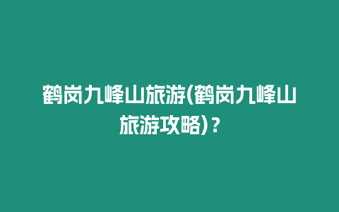 鶴崗九峰山旅游(鶴崗九峰山旅游攻略)？