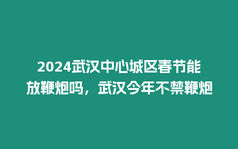 2024武漢中心城區(qū)春節(jié)能放鞭炮嗎，武漢今年不禁鞭炮