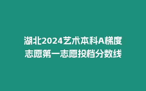 湖北2024藝術本科A梯度志愿第一志愿投檔分數(shù)線