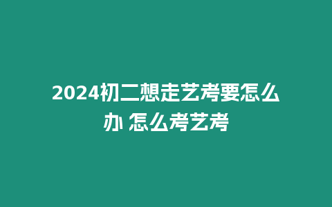 2024初二想走藝考要怎么辦 怎么考藝考