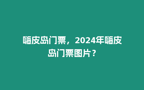 嗨皮島門票，2024年嗨皮島門票圖片？