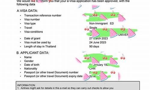 泰國簽證信息