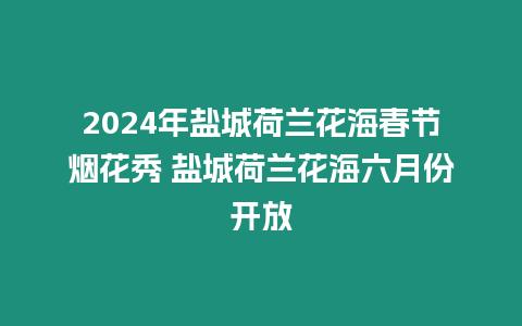 2024年鹽城荷蘭花海春節煙花秀 鹽城荷蘭花海六月份開放