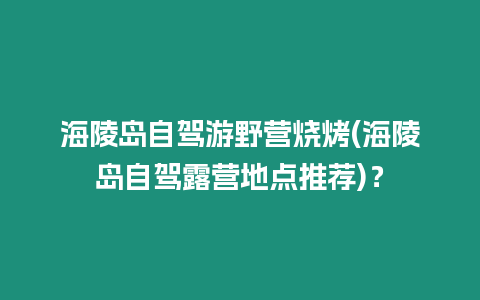 海陵島自駕游野營(yíng)燒烤(海陵島自駕露營(yíng)地點(diǎn)推薦)？