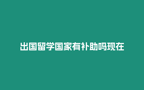 出國(guó)留學(xué)國(guó)家有補(bǔ)助嗎現(xiàn)在