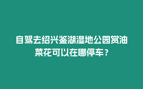 自駕去紹興鑒湖濕地公園賞油菜花可以在哪停車？