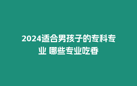 2024適合男孩子的專科專業(yè) 哪些專業(yè)吃香