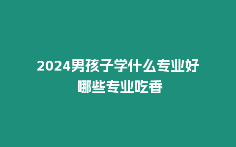 2024男孩子學什么專業好 哪些專業吃香