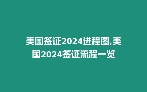 美國簽證2024進程圖,美國2024簽證流程一覽