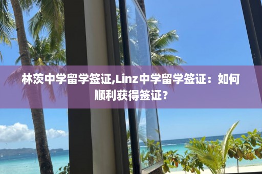 林茨中學留學簽證,Linz中學留學簽證：如何順利獲得簽證？