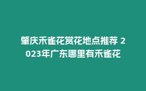 肇慶禾雀花賞花地點推薦 2023年廣東哪里有禾雀花