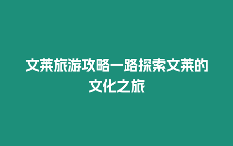 文萊旅游攻略一路探索文萊的文化之旅