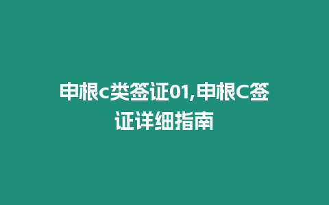 申根c類簽證01,申根C簽證詳細指南