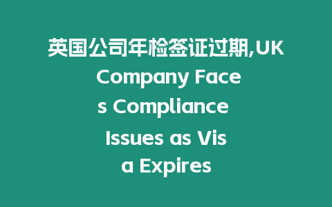 英國公司年檢簽證過期,UK Company Faces Compliance Issues as Visa Expires